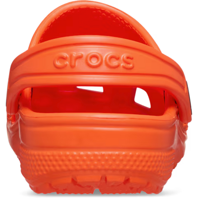 CROCS KID'S CLASSIC SHOCKING ORANGE CLOG