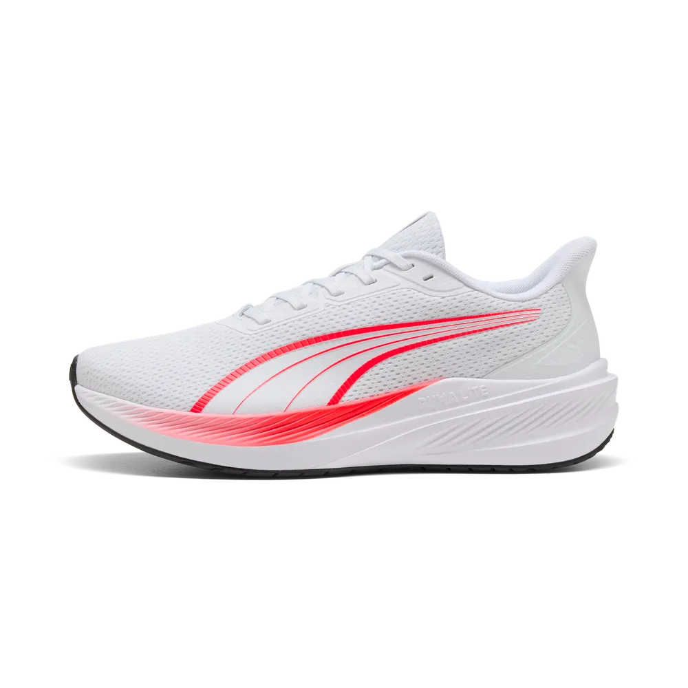 PUMA MEN'S DASHER LITE WHITE/RED RUNNING SHOES