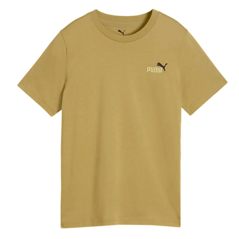 PUMA KID'S ESSENTIALS 2 COLOUR SMALL NO. 1 LOGO CHAI LATTE TEE