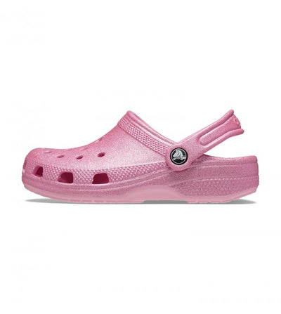Crocs Kid's Classic Pink Glitter Clogs