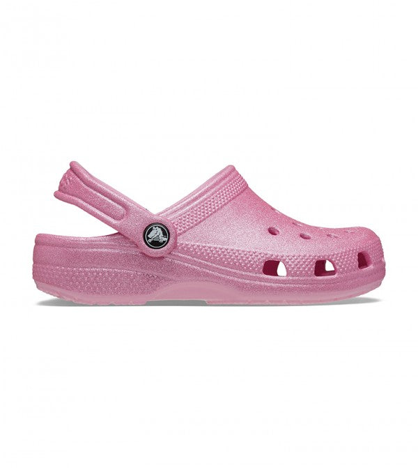 Crocs Kid's Classic Pink Glitter Clogs