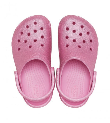 Crocs Kid's Classic Pink Glitter Clogs