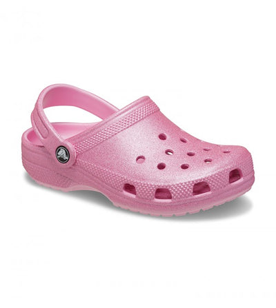 Crocs Kid's Classic Pink Glitter Clogs