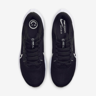 NIKE MEN'S AIR ZOOM PEGASUS 40 BLACK/WHITE RUNNING SHOES