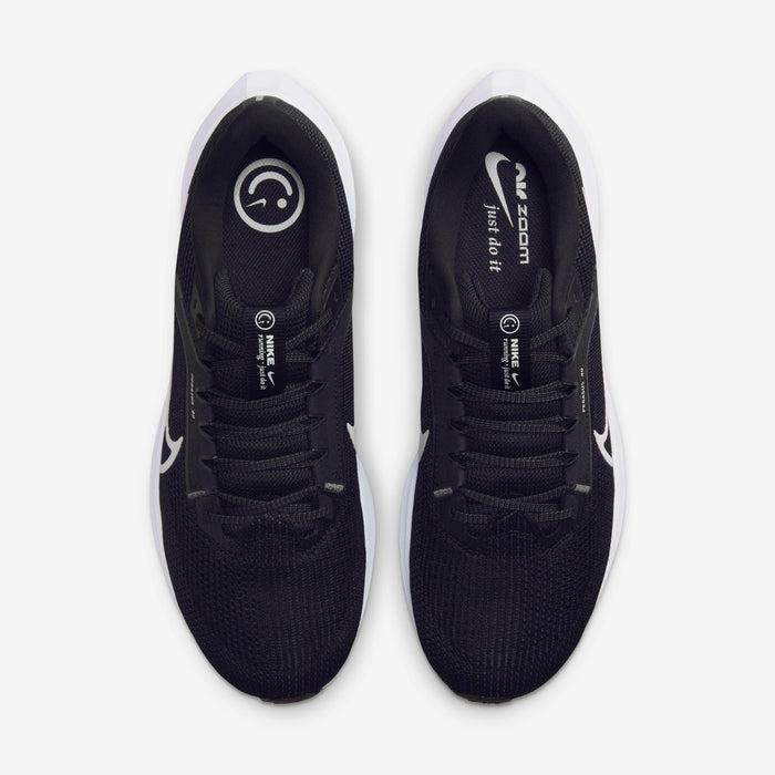 NIKE MEN'S AIR ZOOM PEGASUS 40 BLACK/WHITE RUNNING SHOES