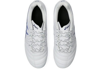 Asics Kid's Ds Light Gs White/Blue Football Boots