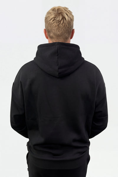 Insport Mens Easton Fleece Black Hoodie
