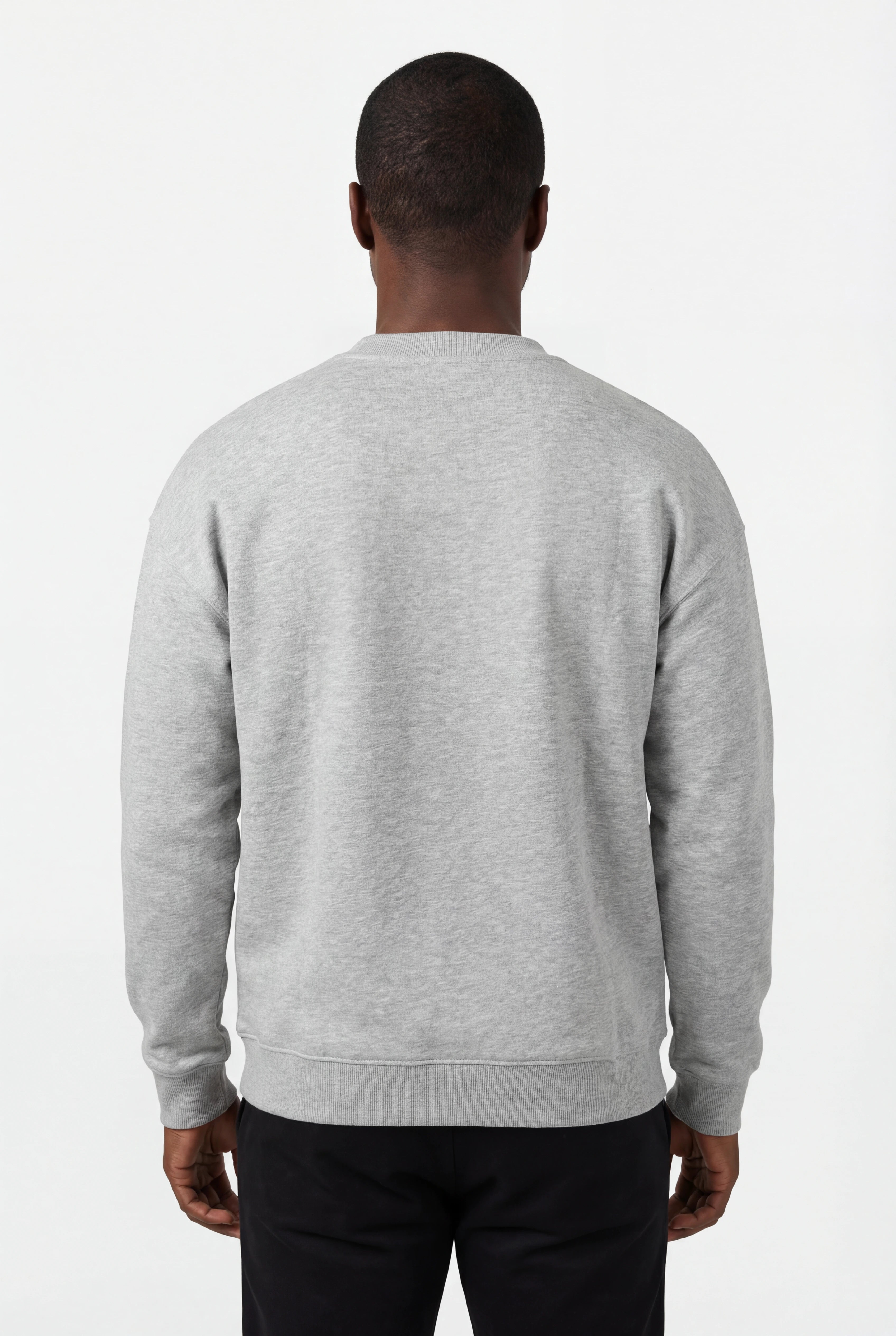 Insport Mens Easton Grey Marle Fleece Crew