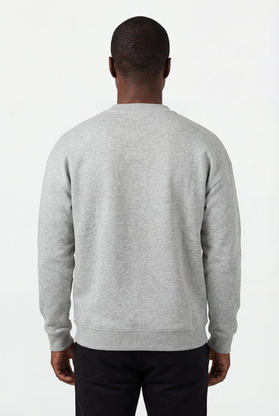 Insport Mens Easton Grey Marle Fleece Crew