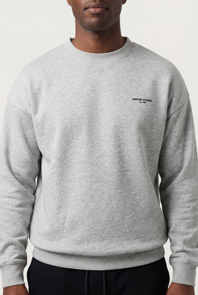 Insport Mens Easton Grey Marle Fleece Crew