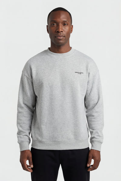 Insport Mens Easton Grey Marle Fleece Crew