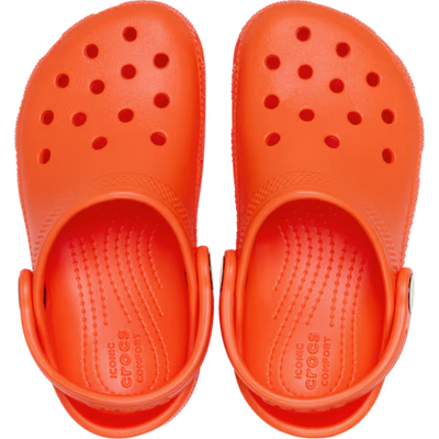CROCS KID'S CLASSIC SHOCKING ORANGE CLOG
