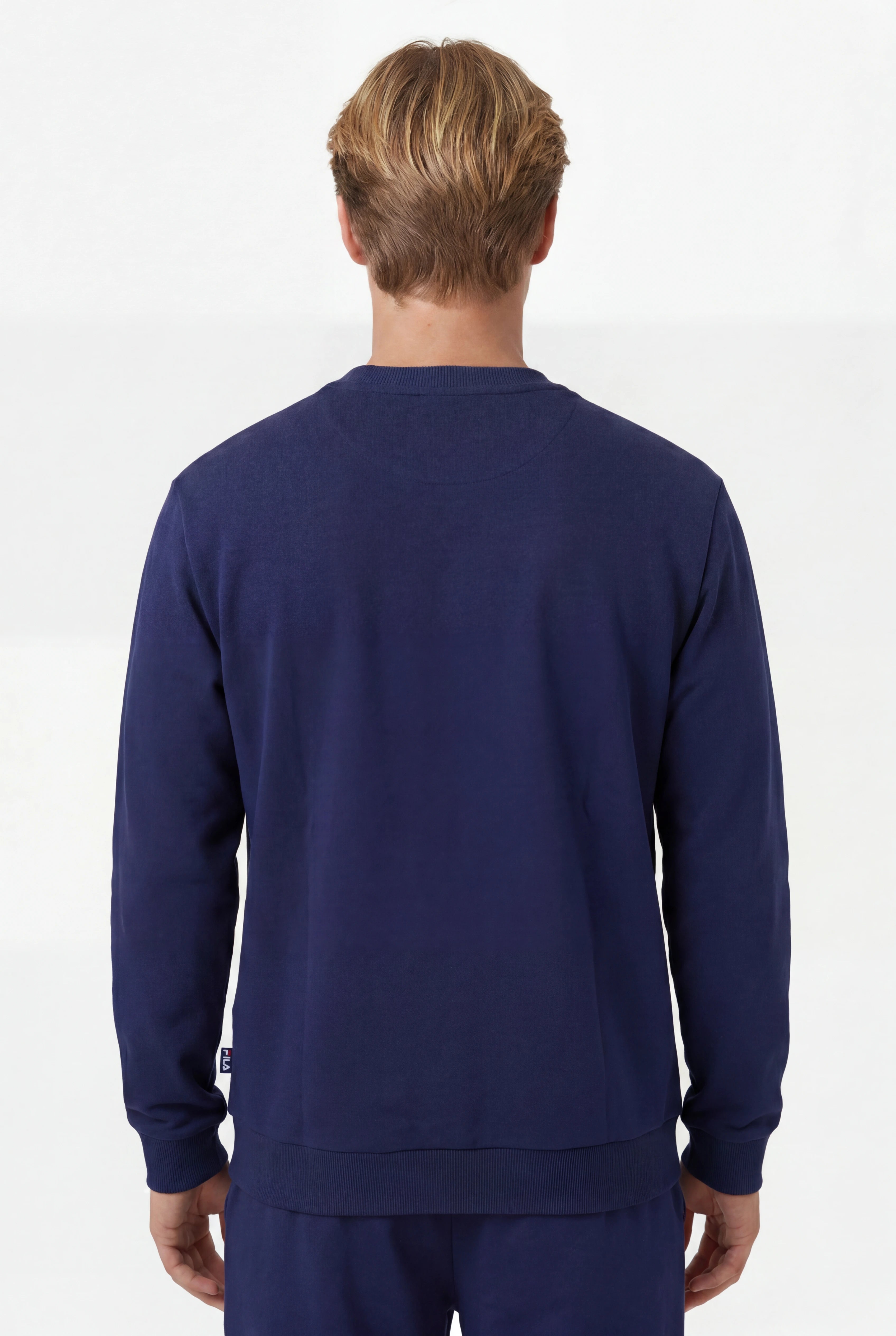 Fila Men's Byron Relaxed Crew Blue Sweatshirt