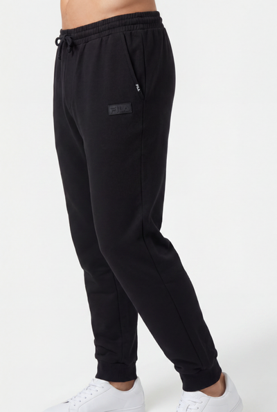 Fila Mens Byron Fleece Black Trackpants