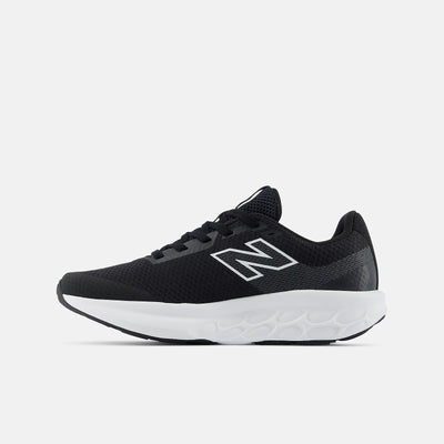 NEW BALANCE KID'S 520 BLACK/WHITE RUNNING SHOES