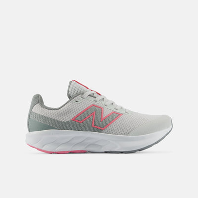 NEW BALANCE KIDS 520 LACE GREY/PINK RUNNING SHOES
