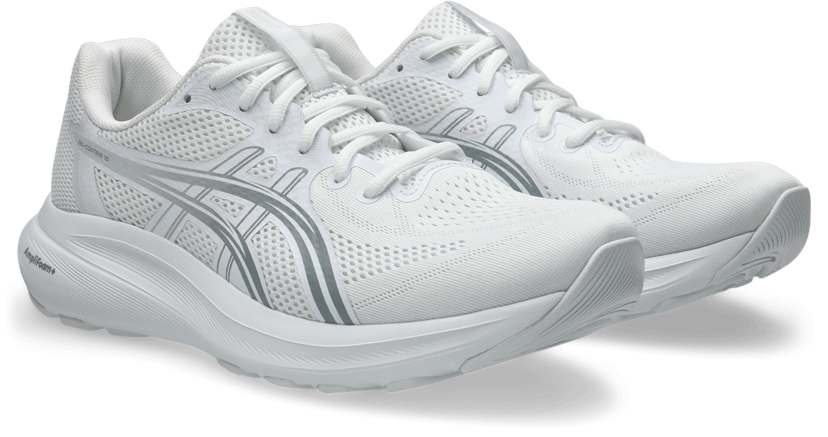 ASICS MEN'S GEL CONTEND 10 TRIPLE WHITE RUNNING SHOES