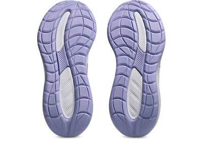 Asics Women's Cumulus 28 White/Bluebell Running Shoes (Width D)