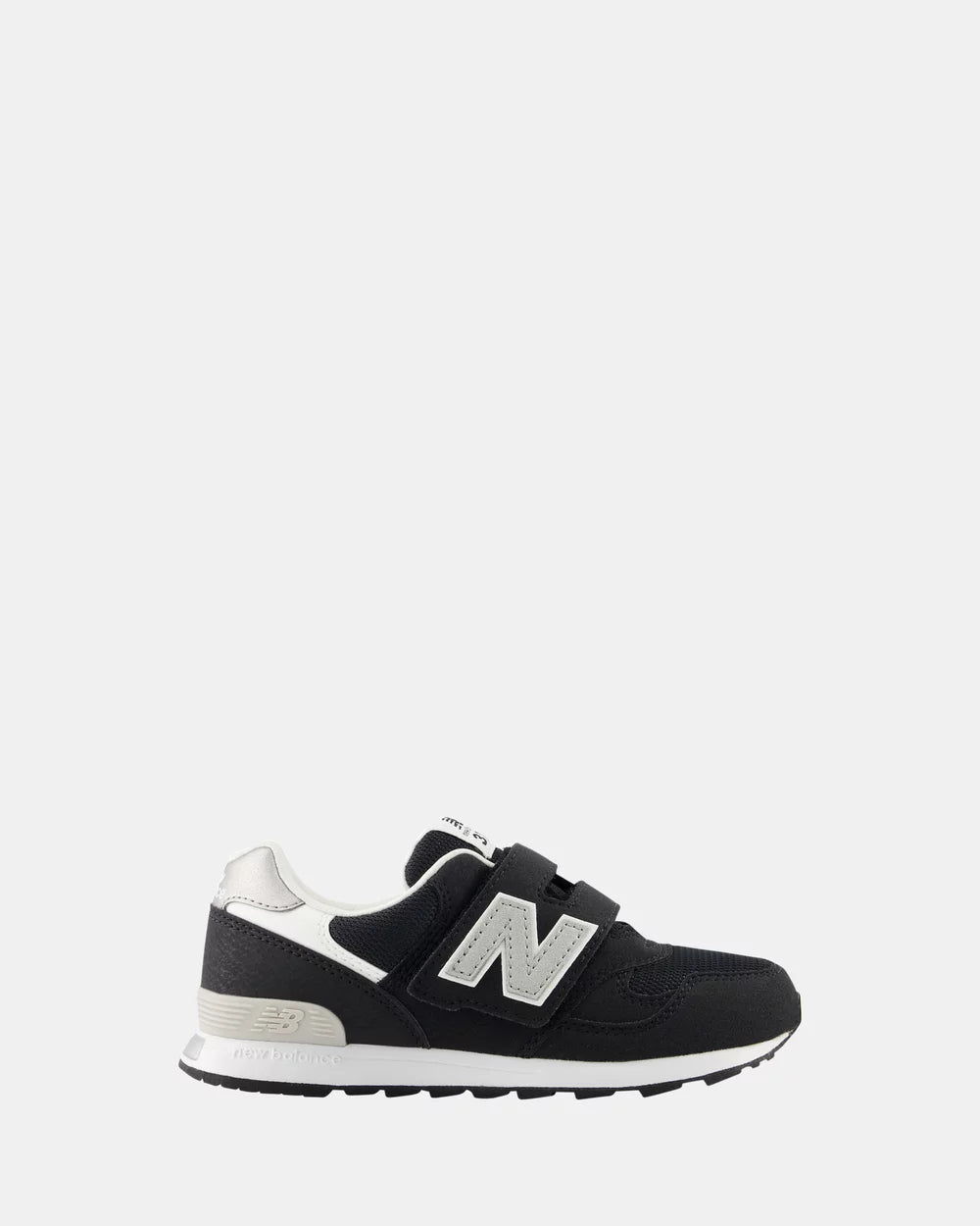 New Balance Kid's 313 V2 Hook N' Loop Black/White Sneaker Shoes