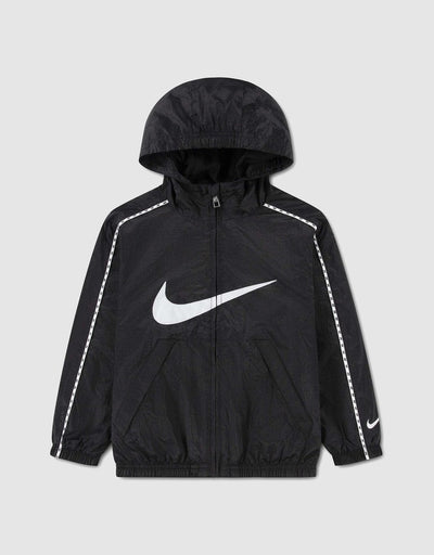 Nike Kid's Lightweight Translucent Ripstop Black Jacket