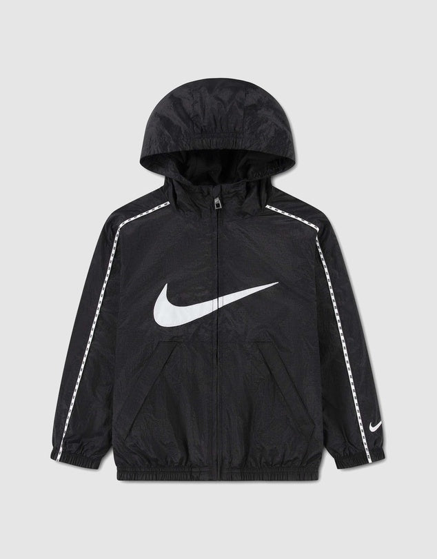 Nike Kid's Lightweight Translucent Ripstop Black Jacket