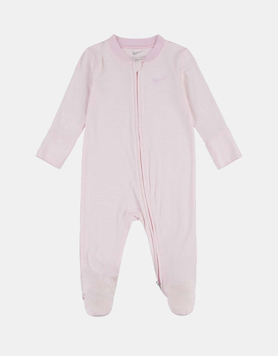 Nike Kid's Striped Coverall Pink Onesie