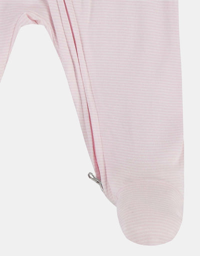 Nike Kid's Striped Coverall Pink Onesie