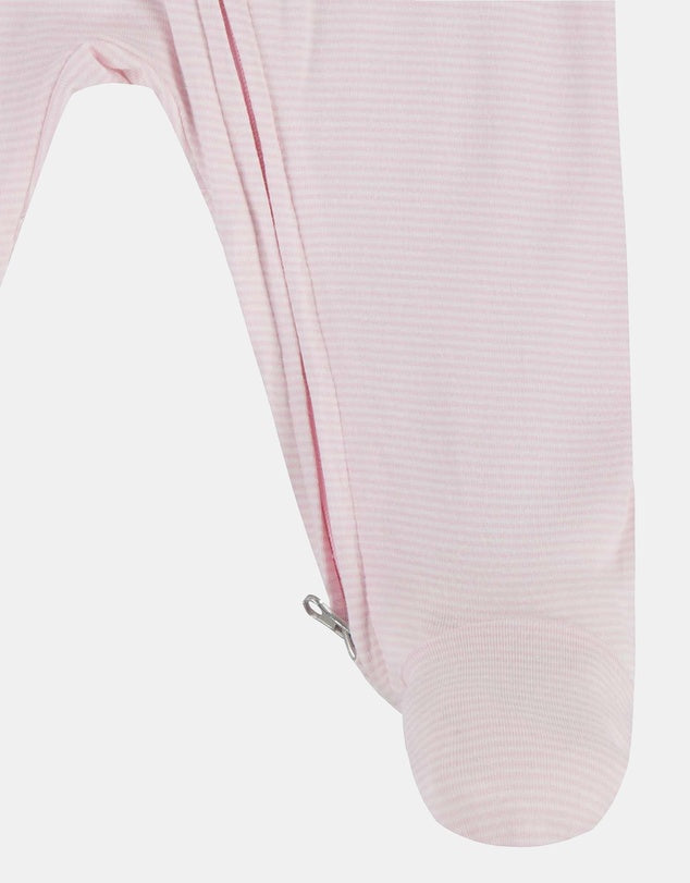 Nike Kid's Striped Coverall Pink Onesie
