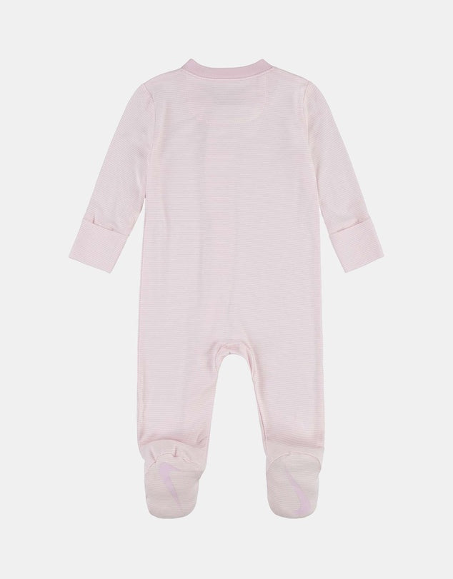 Nike Kid's Striped Coverall Pink Onesie