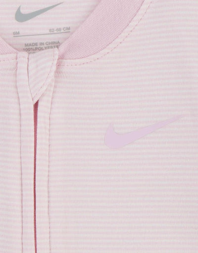 Nike Kid's Striped Coverall Pink Onesie