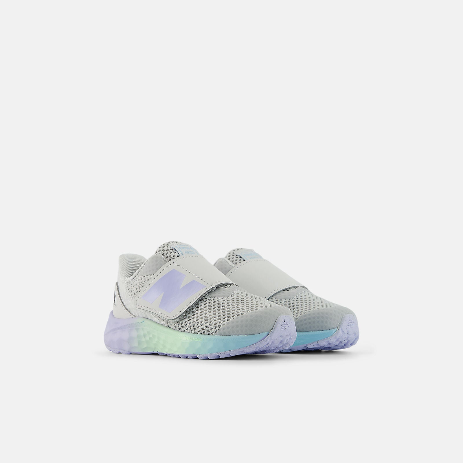 New Balance Kid's Fresh Foam Arishi V4 Grey/Jade Running Shoes