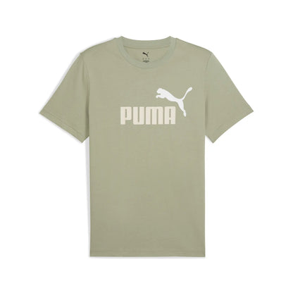 Puma Men's Essentials 2 Colour Logo Lux Army Tee