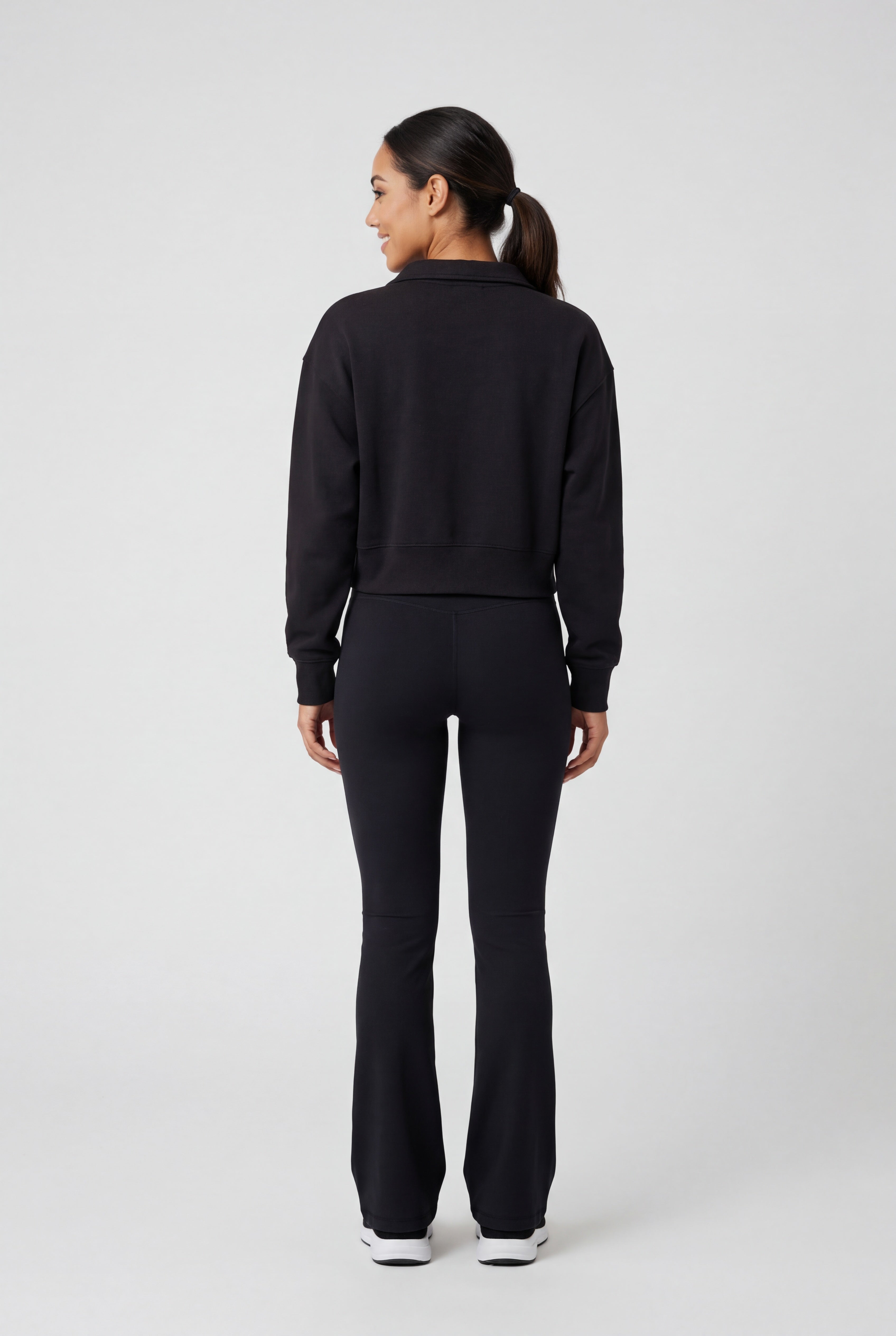 Insport Womens Flare Black Tights