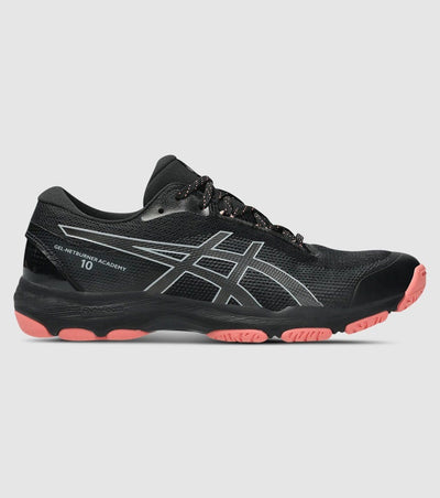 Asics Women's Gel-Netburner Academy 10 Black/Gravel Netball Shoes