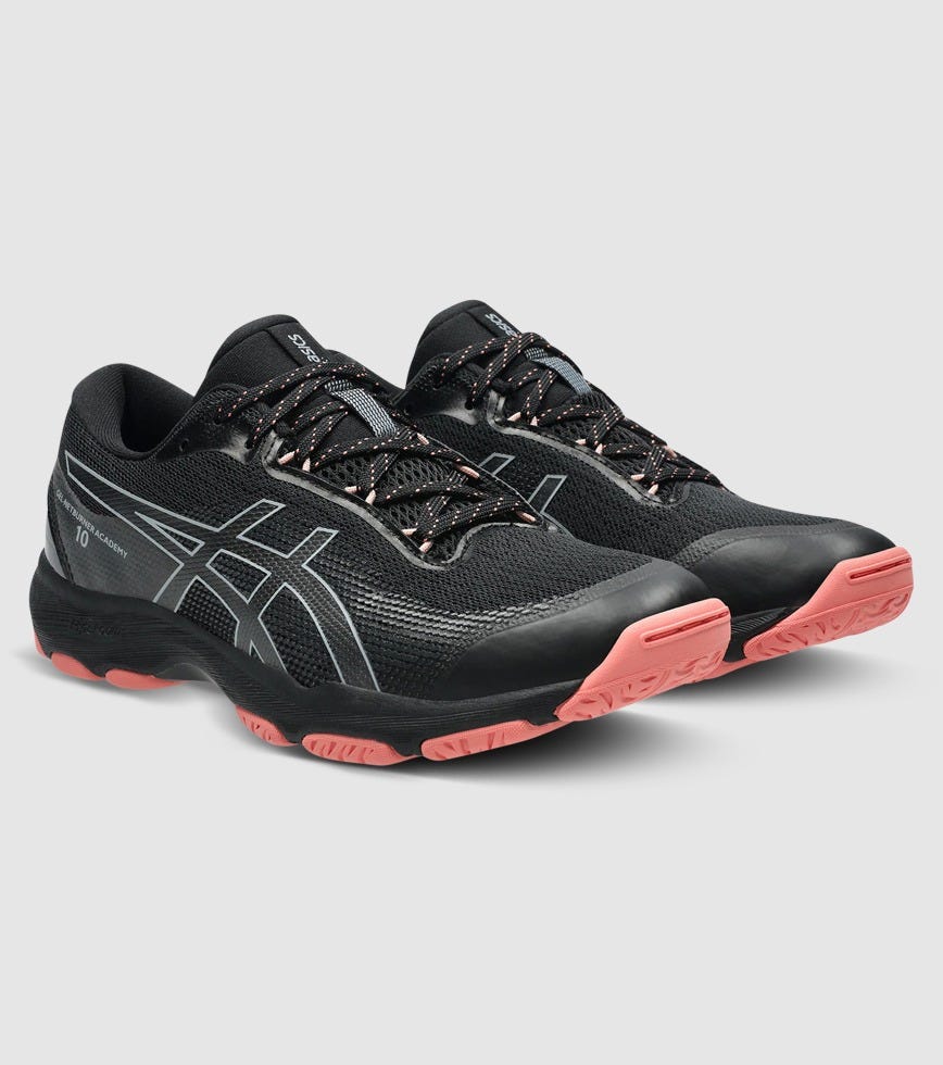 Asics Women's Gel-Netburner Academy 10 Black/Gravel Netball Shoes