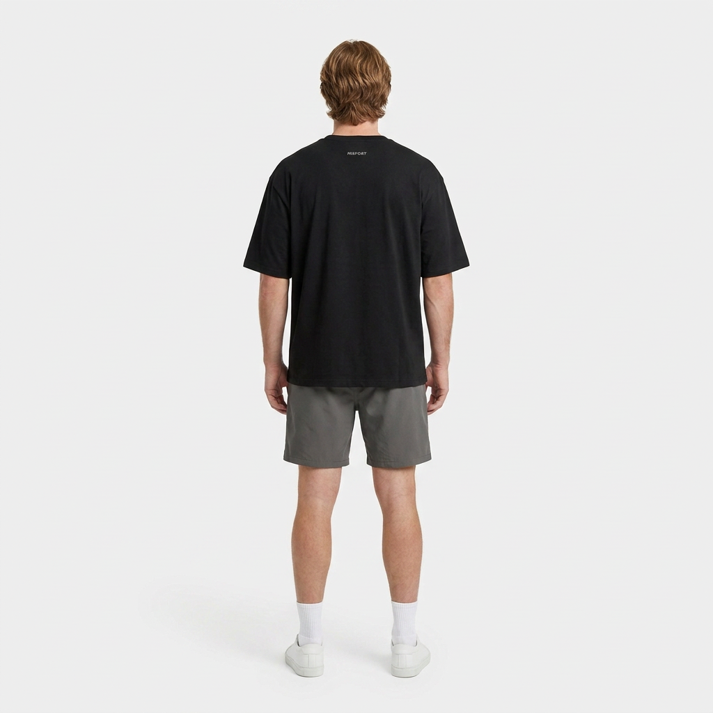 INSPORT mens Scuba tee in black, back view