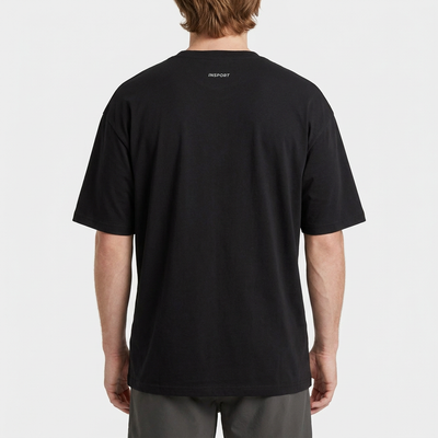 INSPORT mens Scuba tee in black, back close-up