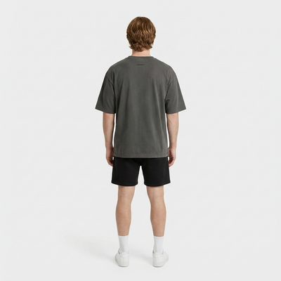 INSPORT mens Scuba tee in charcoal, back view