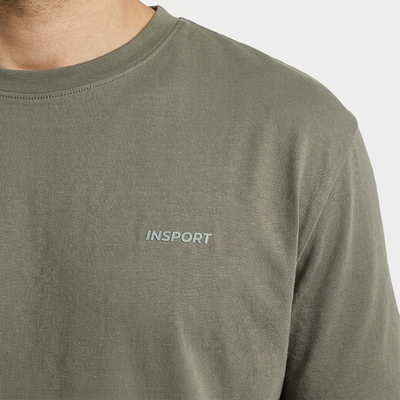 INSPORT mens Scuba tee in moss, chest logo detail
