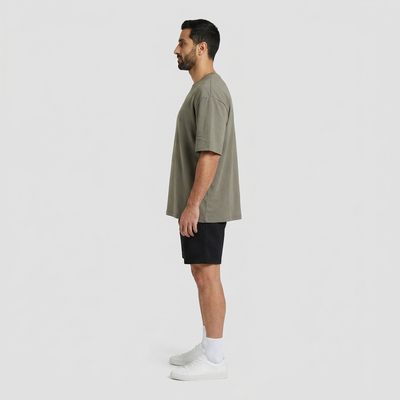 INSPORT mens Scuba tee in moss, side view