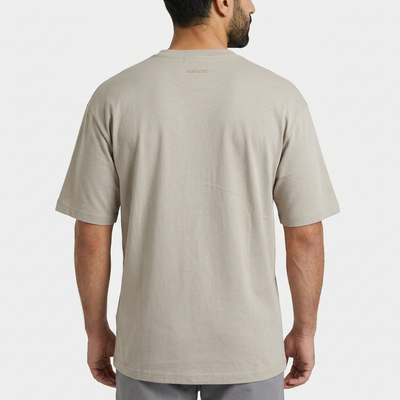 INSPORT mens Scuba tee in stone, back close-up