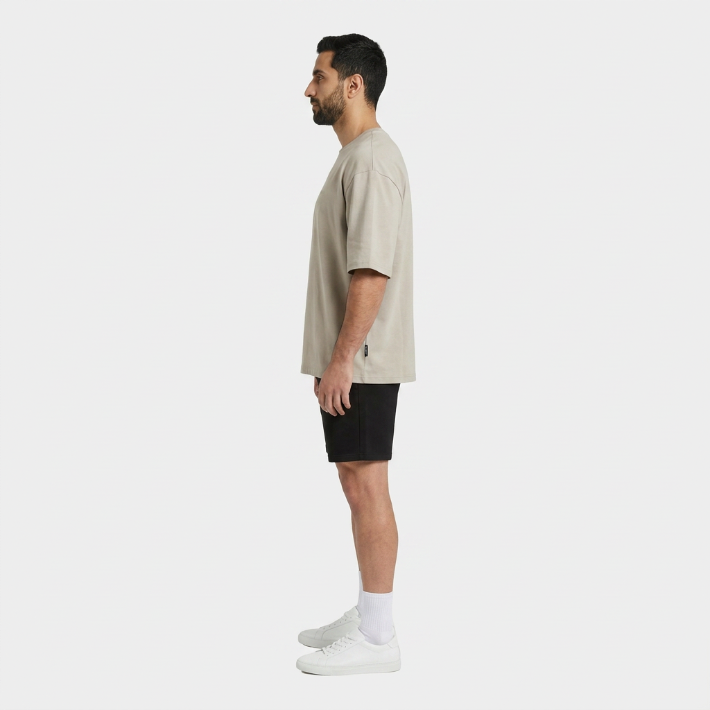 INSPORT mens Scuba tee in stone, side view