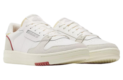 Reebok Men's Court Chalk/Red Sneaker Shoes