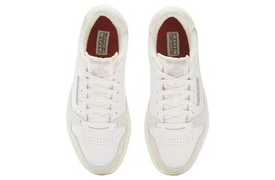 Reebok Men's Court Chalk/Red Sneaker Shoes