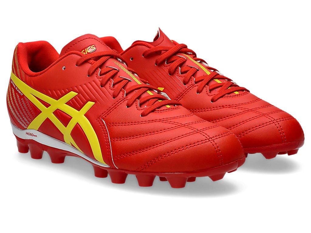 Asics Kid's Lethal Flash It 3 Gs Red/Yellow Football Boots