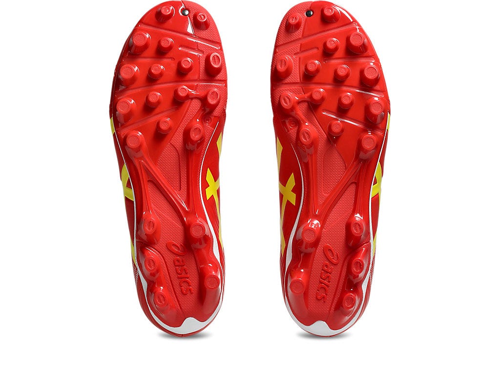 Asics Kid's Lethal Flash It 3 Gs Red/Yellow Football Boots