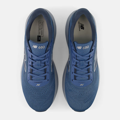 NEW BALANCE MEN'S 680 V9 HERON/SHADOW BLUE RUNNING SHOES (WIDTH 2E)