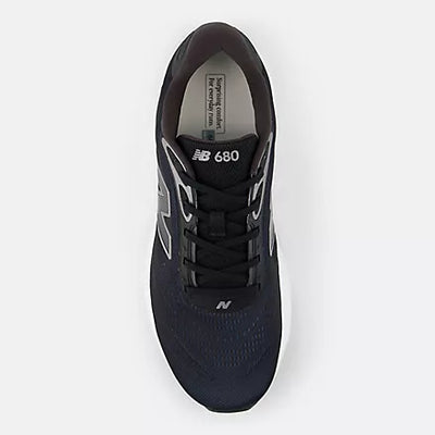 NEW BALANCE MEN'S 680 V9 BLACK/WHITE RUNNING SHOES (WIDTH 2E)
