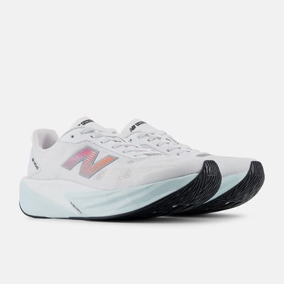 NEW BALANCE MEN'S FUELCELL REBEL V5 WHITE/PINK/BLUE RUNNING SHOES