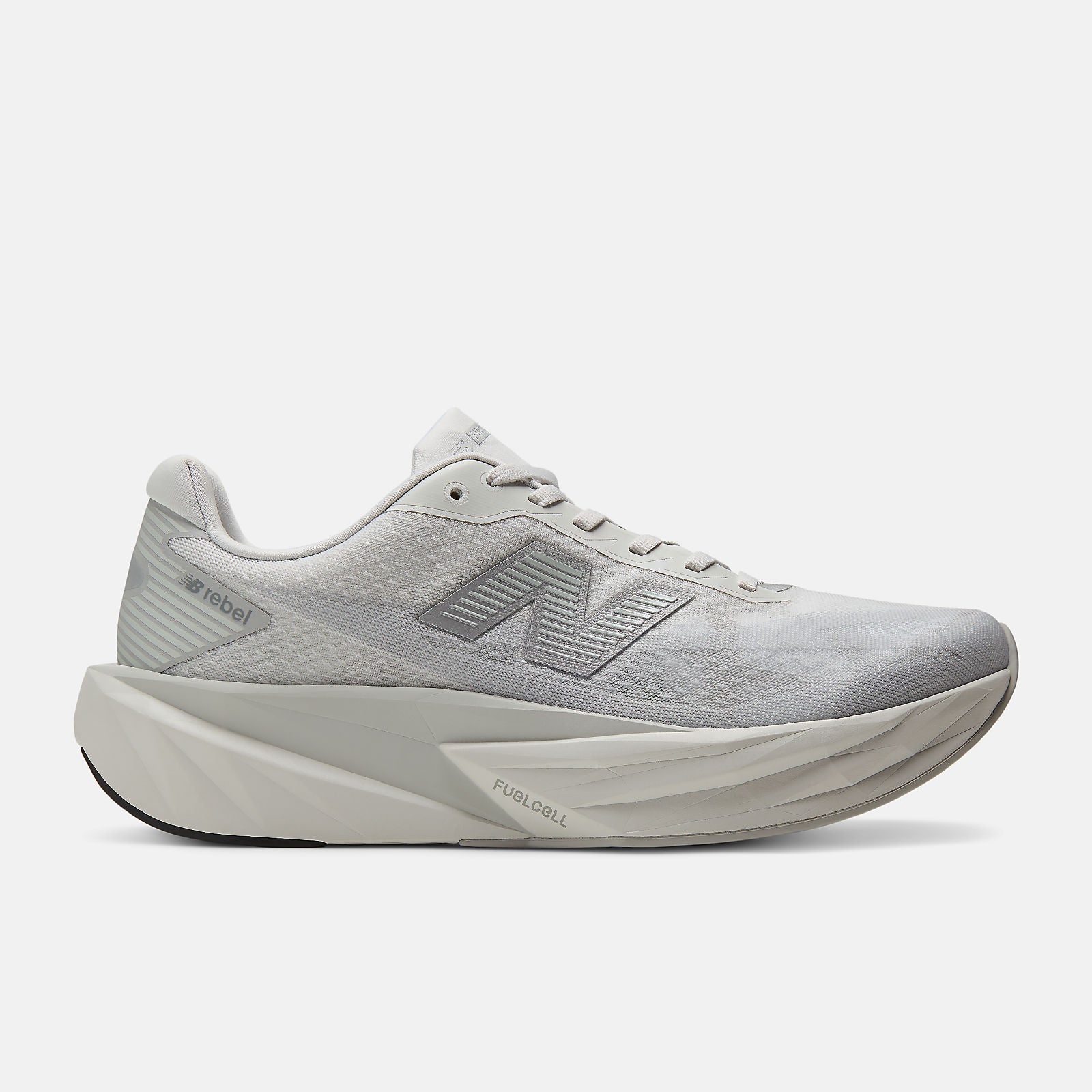 NEW BALANCE MEN'S FUELCELL REBEL V5 GREY/SILVER RUNNING SHOES